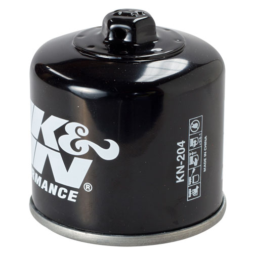 K&N oil filter (KN-204-1) Honda, Kawasaki, Polaris, Suzuki, Triumph, Yamaha, Fram PH6607, HF204