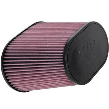 K&N Universal Oval Shaped Air Filter (RE-1040) 102mm, 4" inlet x 7.5" long