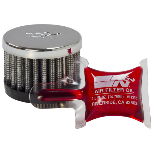 K&N Breather Filter, 13mm, 0.5" (62-1330)