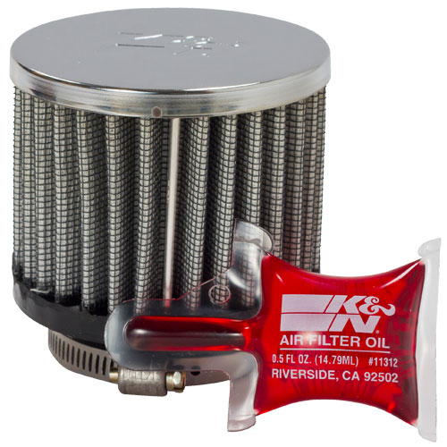 K&N Breather Filter, 38mm, 1.5" (62-1460)