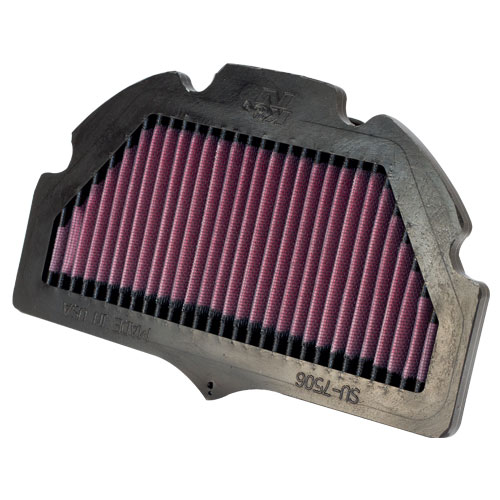 K&N Replacement Air Filter, Suzuki GSXR600, GSXR750, 06/10 (SU-7506)