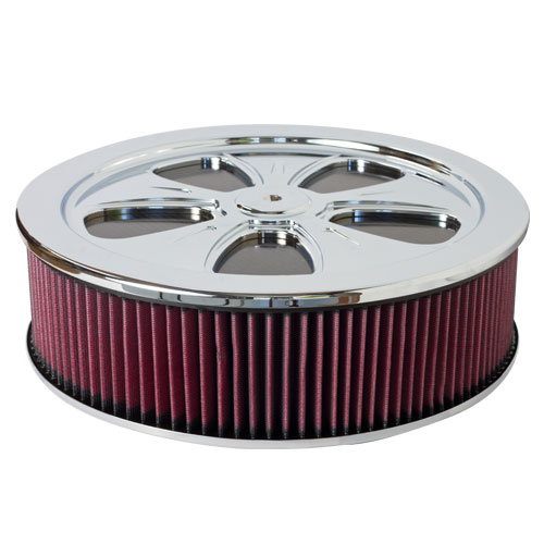 K&N Custom 66 Series Assemblies, 4" High by 14" Round, Dropped Base, (66-5090)