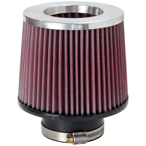 K&N Silver Inverted Top Universal Air Filter (RR-3003) 76mm, 3" Inlet x 5" long