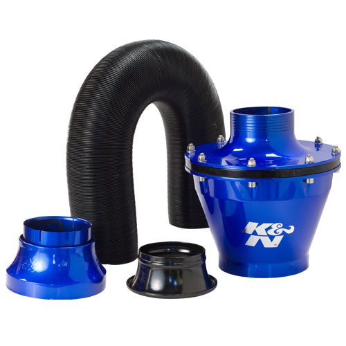 K&N Universal Blue Apollo Cold Air Intake kit, 2.75" Inlet (RC-5052AL)