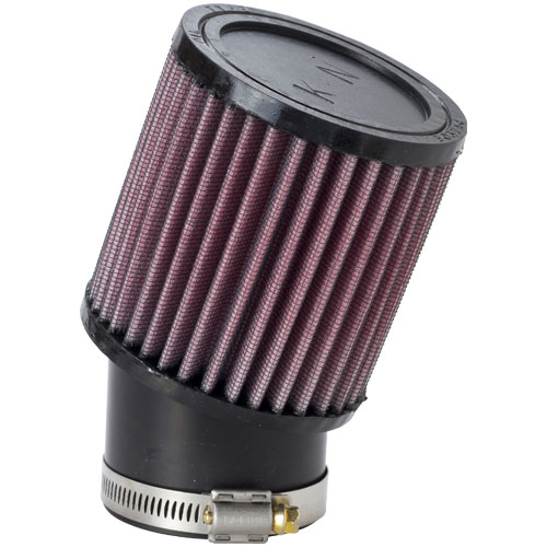 K&N Universal  Air Filter (RU-1750) 20 Degree Angle, 62mm inlet x 4" long