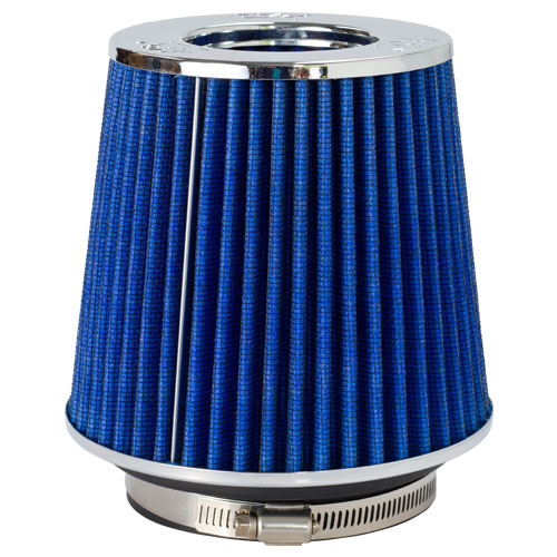 K&N Adjustable, Blue Pod Filter (RG-1001BL) Fits 3" Inlet, 3.5" Inlet & 4" Inlet x 5.5" long