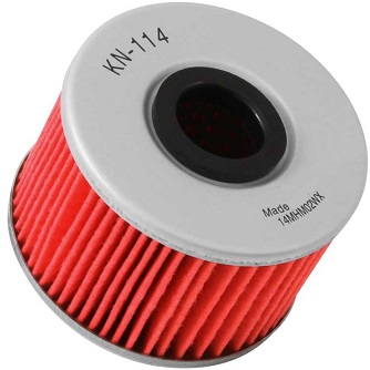 K&N oil filter (KN-114) Honda TRX420, TRX500, SXS10M3, HF114