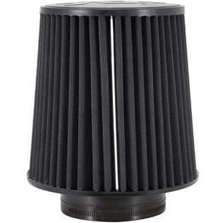 K&N Black Oil Free, Synthetic Air Filter (RU-5283HBK) 114mm, 4.5" inlet x 8" long