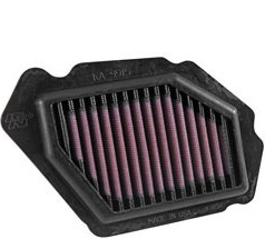 K&N Replacement Air Filter, Kawasaki ZX1000, Ninja, 15/25, (KA-9915)