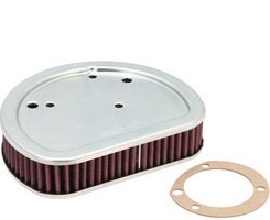 K&N Replacement Air Filter, Harley Davidson, FXDB, Dyna Street Bob, 08/17 (HD-1611)
