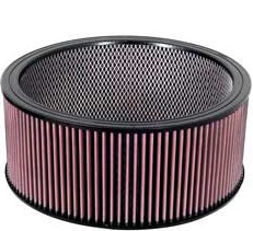 K&N Replacement, Custom Air Filter, 6" High by 14" Round, (E-3770)