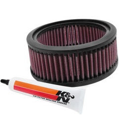 K&N Replacement Filter, S&S Super E & G Shorty Carb, 64mm High, (E-3226)