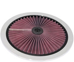 K&N, Chrome X-Stream Top Air Filter, Fits 14" Round (66-1401XP)