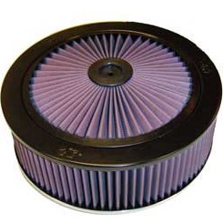 K&N X-Stream Top Air Filter, 3.5" High by 11" Round, Raised Base, (66-3120)