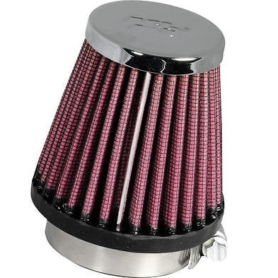 K&N Universal Air Filter (RC-2290) 40mm, 1.5" inlet x 3" long