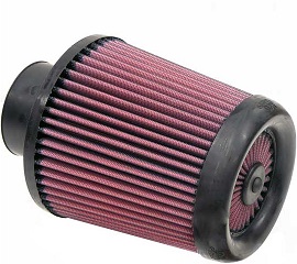 K&N Universal X-Stream Air Filter (RX-4870) 70mm, 2.75" inlet x 6.5" long