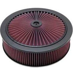 K&N X-Stream Top, 14" Round, x 4" High, Raised Base, (66-3020)