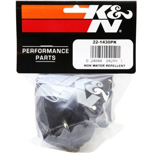 K&N Air Filter Wrap, Protects Filter from Dusty Conditions, Fits 3 x 14" Round" (22-1430PK) Fits 66-3040