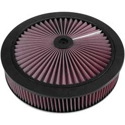 K&N X-Stream Top Air Filter, 3" High by 14" Round, Raised Base, (66-3010)