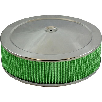 Green Custom 14" x 4" Round Assemblies, 1-1/4" Drop Base (2344)
