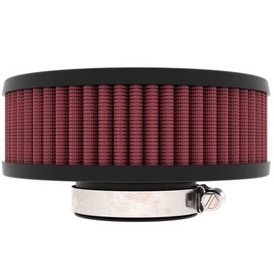 K&N Offset Pod Filter (RU-045V) 52mm, 2" inlet x 2" high x 6" Round