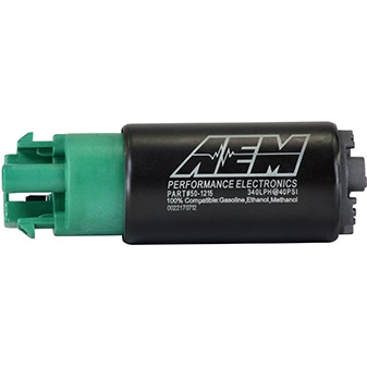 AEM E85 Compatible In-Tank High Flow Fuel Pump, 340LPH, Compact Design, 50-1215