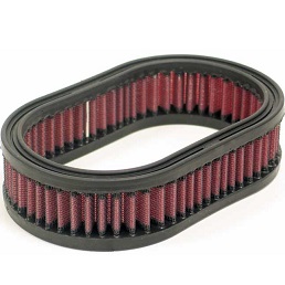 K&N Oval Air Filter, 7" Long, 4.5" Wide, 1.75" High, (E-3321)