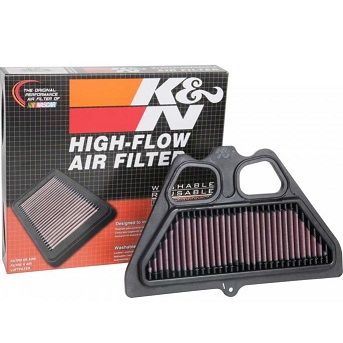 K&N Motorcycle Filter, Kawasaki ZR900, 17/25, (KA-9017)