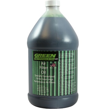 Green Synthetic Air Filter Oil, (Clear in Colour) 1 Gallon, Pour on, (2815)