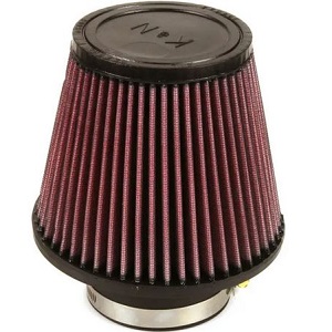 K&N Pod Filter (RU-3580) 76mm, 3" Inlet x  5" Long