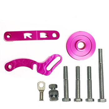 Yelsha D, V2 Alternator Bracket Only, Suits RB20, RB25, RB26, 140A@3000RPM (RED) Not PINK