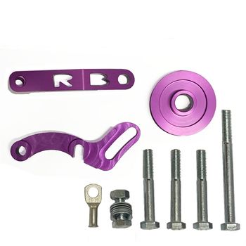 Yelsha D, V2 Alternator Bracket Only, Suits RB20, RB25, RB26, 140A@3000RPM (PURPLE)