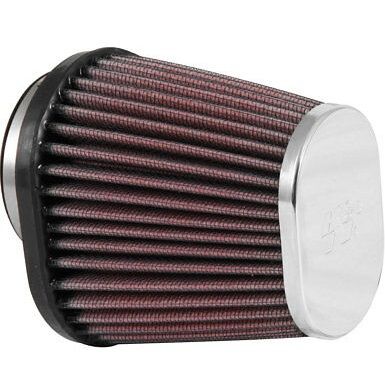 K&N Universal Air Filter (RC-0981) 54mm, 2.125" inlet x 2.75" Long, Off Set - Flange