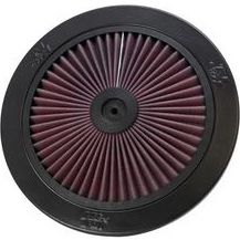 K&N, Black X-Stream Top Air Filter, Fits 11" Round (66-1101)