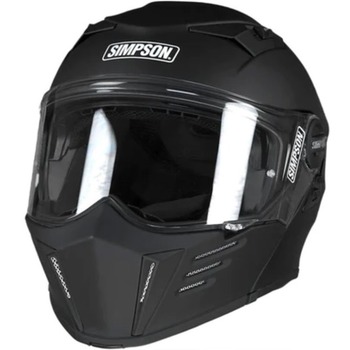 Simpson Mod Bandit Motorcycle Helmet, Matte Black, (M59XL3) X-Large