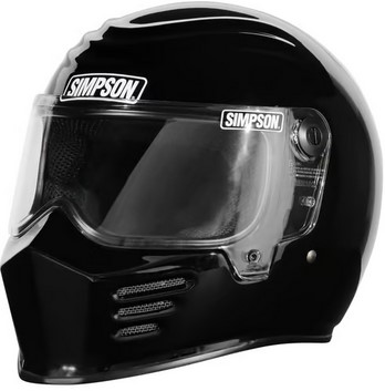 Simpson Outlaw Bandit Motorcycle Helmet, Black, (28315XL2) X-Large