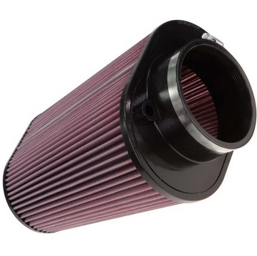 K&N Oval Universal Air Filter (RU-1024) 114mm, 4.5" inlet x 10" long