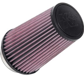 K&N Air Filter (RU-1045) 89mm, 3.5" inlet x 8" long