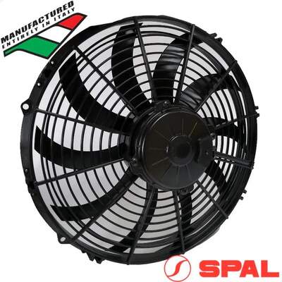 SPAL High-Performance Puller Fan - 13" Curved Blade, 12V - 1700 CFM - 20.9 Amps, (EF3588)