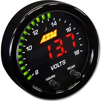AEM X-Series Volts Gauge, 8~18V, (30-0303) - NZ Air Filter