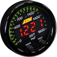 AEM X-Series Digital (EGT) Exhaust Gas Gauge, 0~1800F / 0~1000C, (30-0305) - NZ Air Filter
