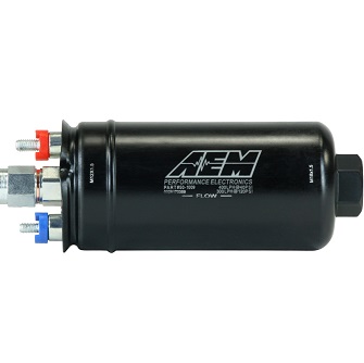 AEM E85 Compatible Inline High Flow Fuel Pump, 400LPH, M18 Inlet, M12 Outlet, 50-1009 - NZ Air Filter