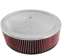 K&N Dominator Series, 16" Round, 4.5" High Assemblie, Dropped Base, 185mm Inlet (60-1642)