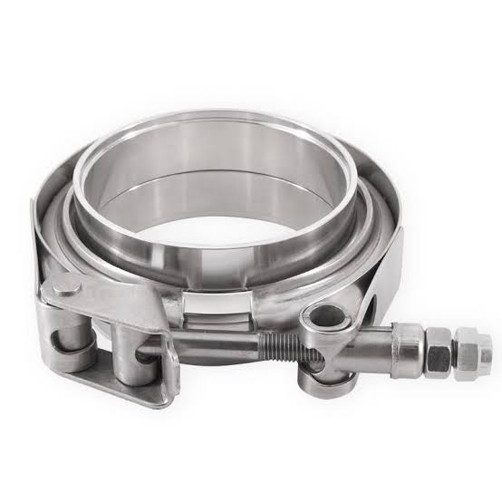 NZA Stainless Steel V-Band Set, With SS Clamp, 2.25” (57mm) - NZ Air Filter