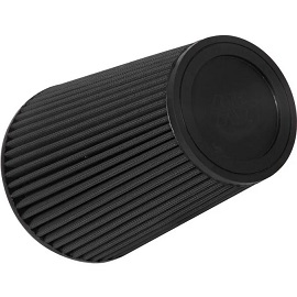 K&N Black Synthetic Air Filter (RU-3107HBK) 127mm, 5" inlet x 8.75" long