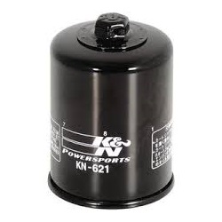 K&N KN-621 High Performance Oil Filter For Arctic Cat - Synthetic Media With 17mm Nut For Easy Installation