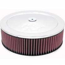 K&N Air Filter, 3.5" High by 11" Round, Raised Base, Fits Single 4 Barrel Dominator, 7 5/16th", (60-1230) K&N Air Filter, 3.5" High by 11" Round, Raised Base, Fits Single 4 Barrel Dominator, 7 5/16th", (60-1230)