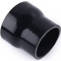 Silicone Joiner, 3.5"-4" Straight Reducer, Black Silicone Joiner, 3.5"-4" Straight Reducer, Black