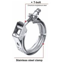 NZA Stainless Steel V-Band Clamp ONLY, 2.5" (64mm) NZA Stainless Steel V-Band Clamp ONLY, 2.5" (64mm) - NZ Air Filter